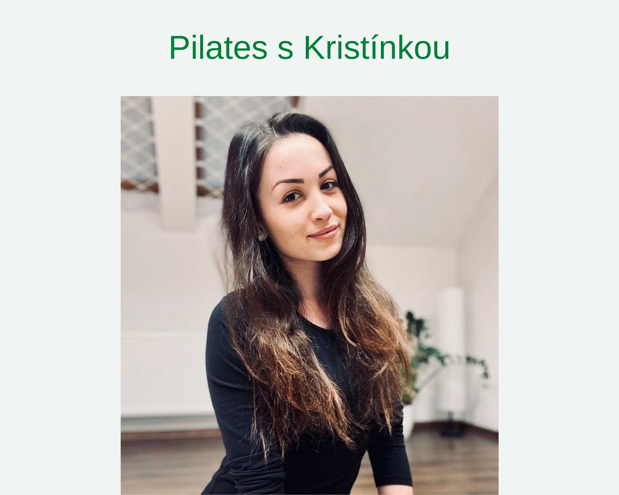 pilates s Kristínkou